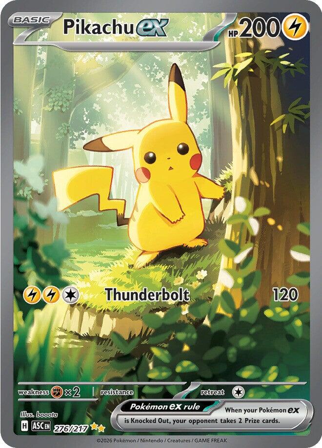 Pikachu ex 276/217 Special Illustration Rare Ascended Heroes Pokemon Near Mint 276/217