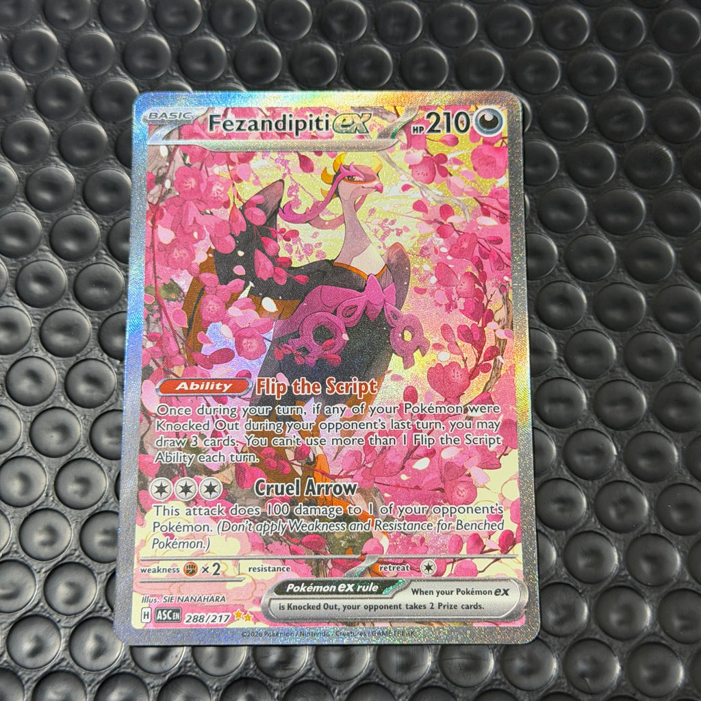 Pokemon TCG Fezandipiti EX 288/217 Special Illustration Rare Holo ASC EN