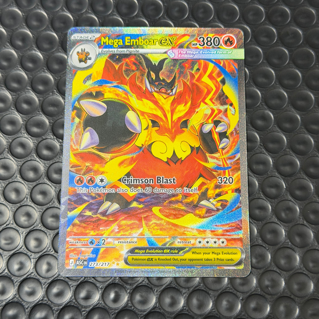 Mega Emboar ex 273/217 Me: Ascended Heroes Holo