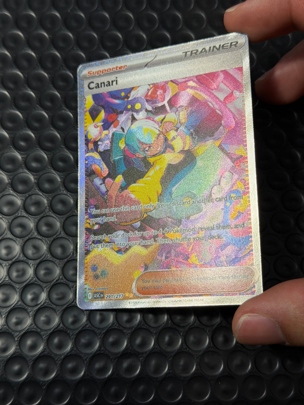 Pokemon TCG Canari Full Art Holo Trainer-Supporter ASC EN 291/217