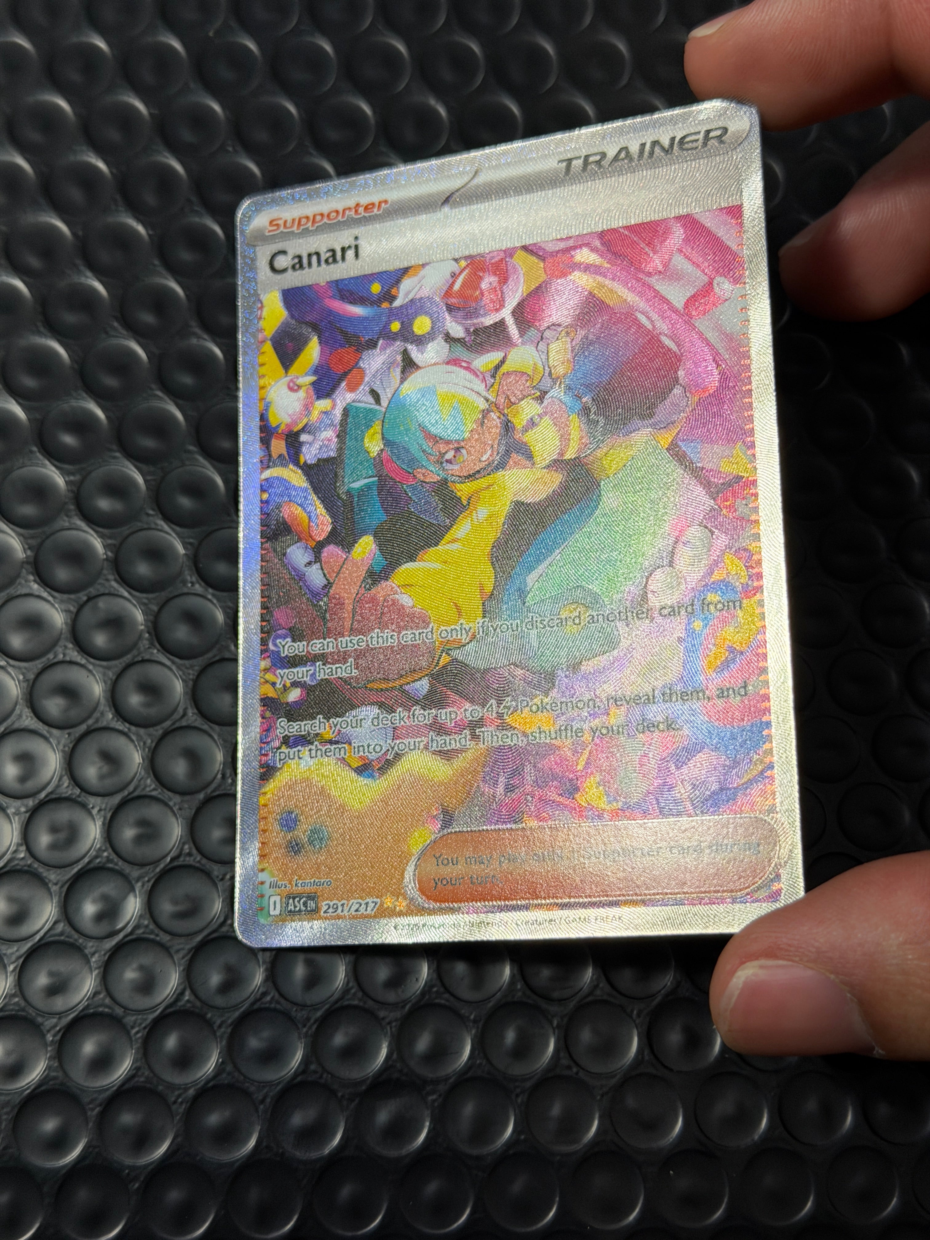 Pokemon TCG Canari Full Art Holo Trainer-Supporter ASC EN 291/217