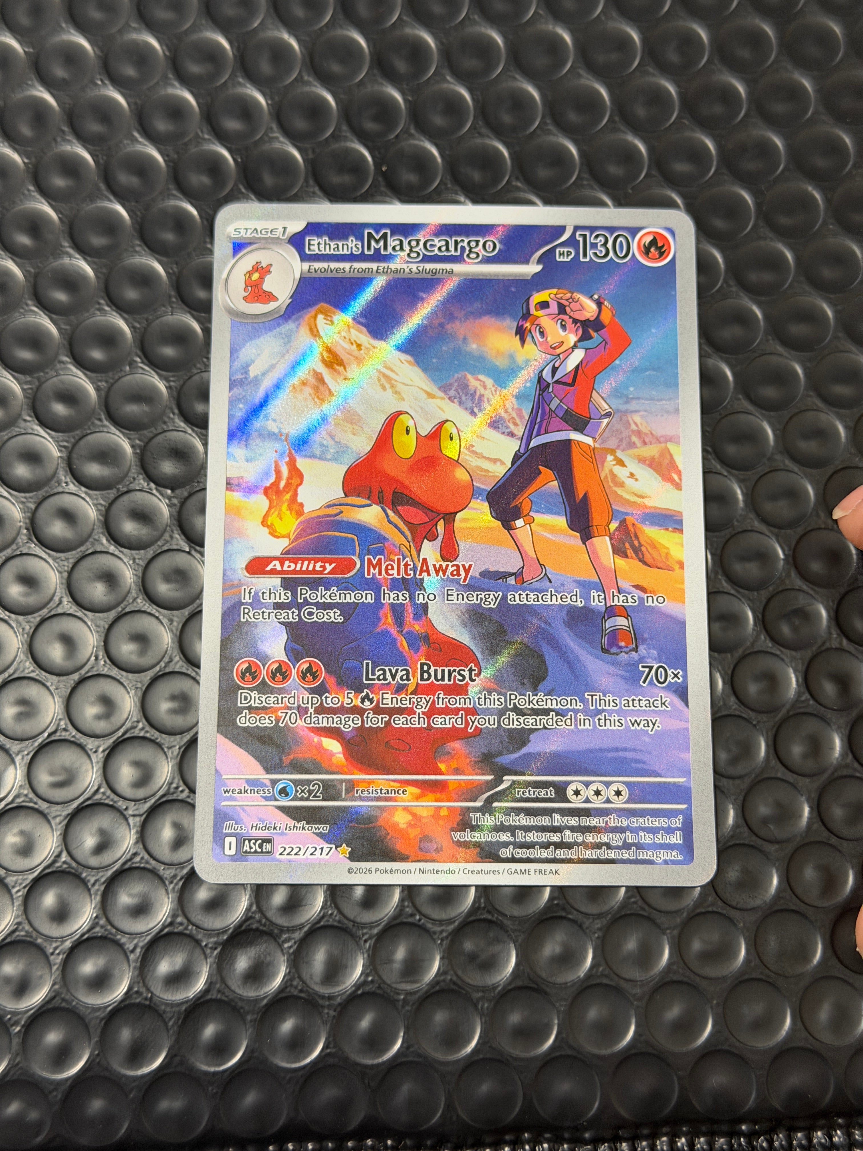 Pokemon TCG Ethan's Magcargo 222/217 ASC EN 2026 Full Art Holo ASCENDED HEROES