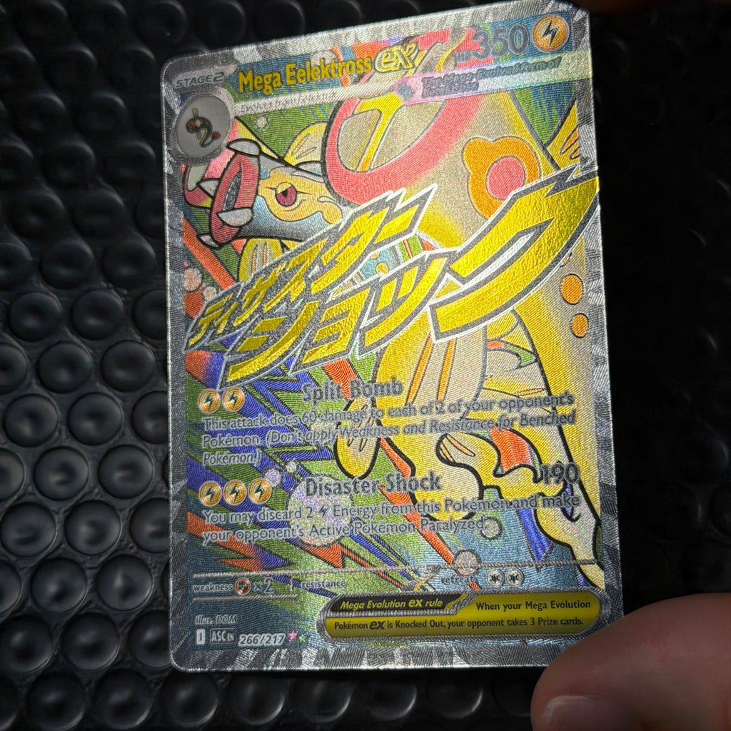 Pokemon Mega Eelektross EX ASC EN 266/217 350 HP Rare Holo Mega Evolution EX