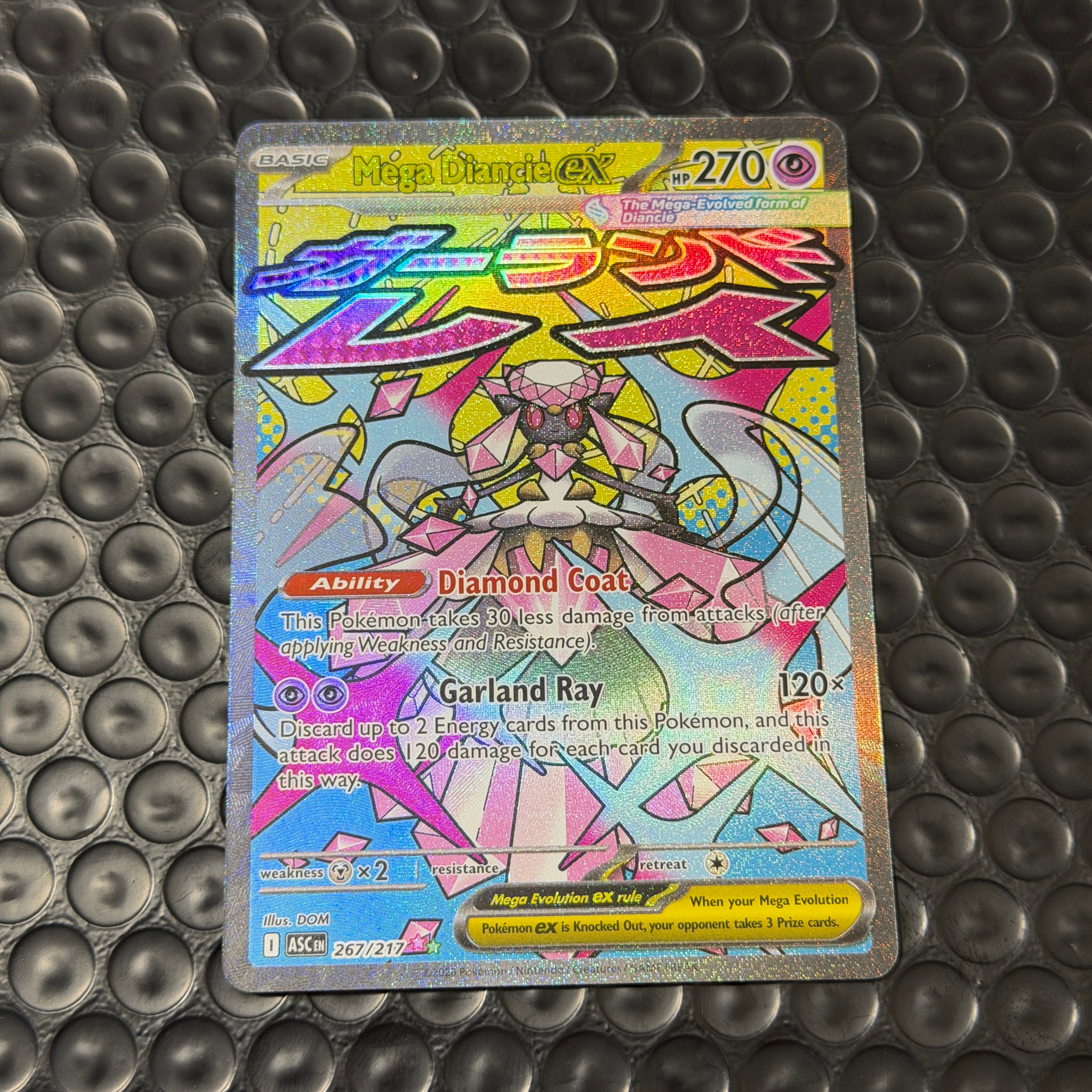 Pokemon Mega Diancie EX 267/217 ASC EN Mega Evolution EX Holo