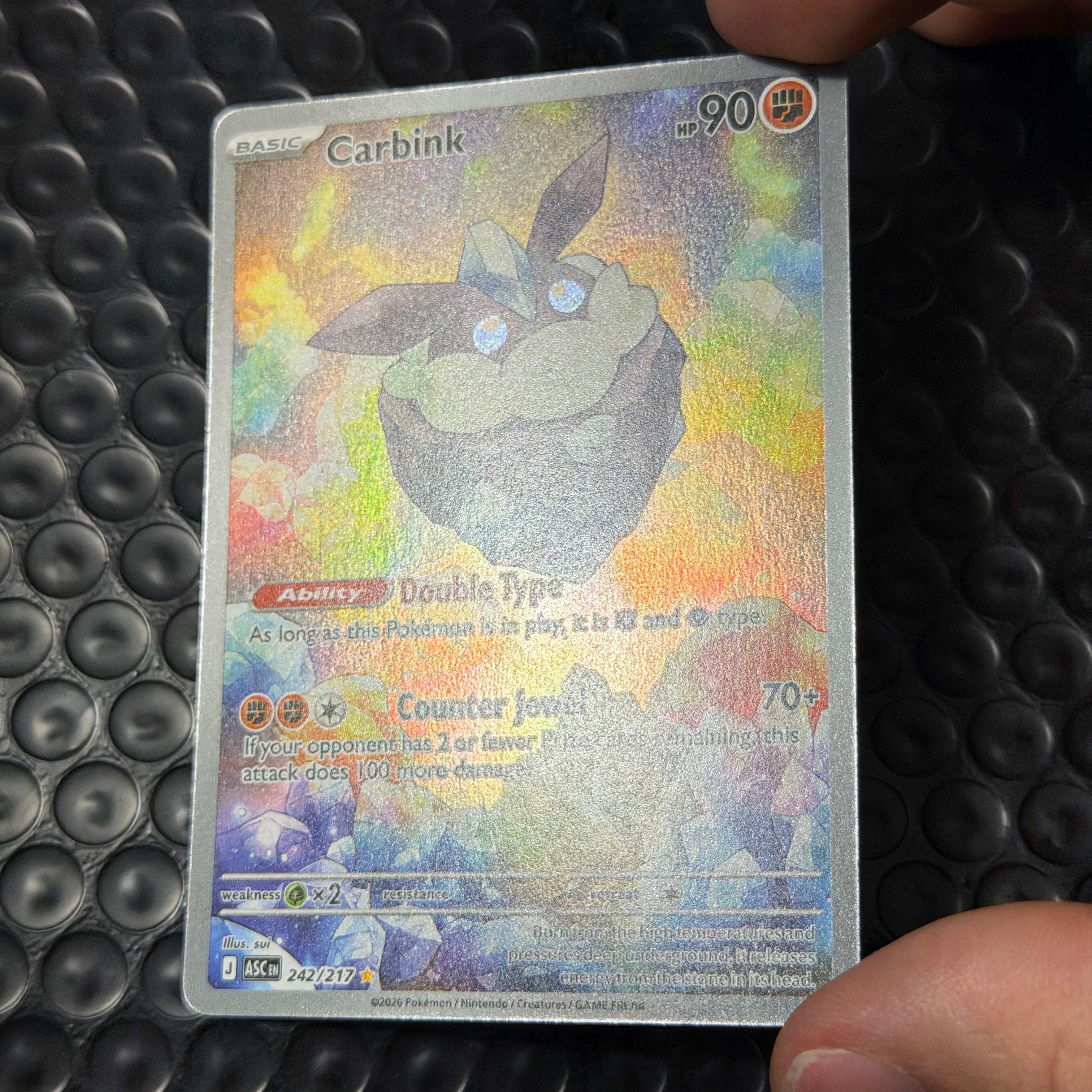 Pokemon Carbink 242/217 EN ASC HERO 2026 - Illustration Rare Holo