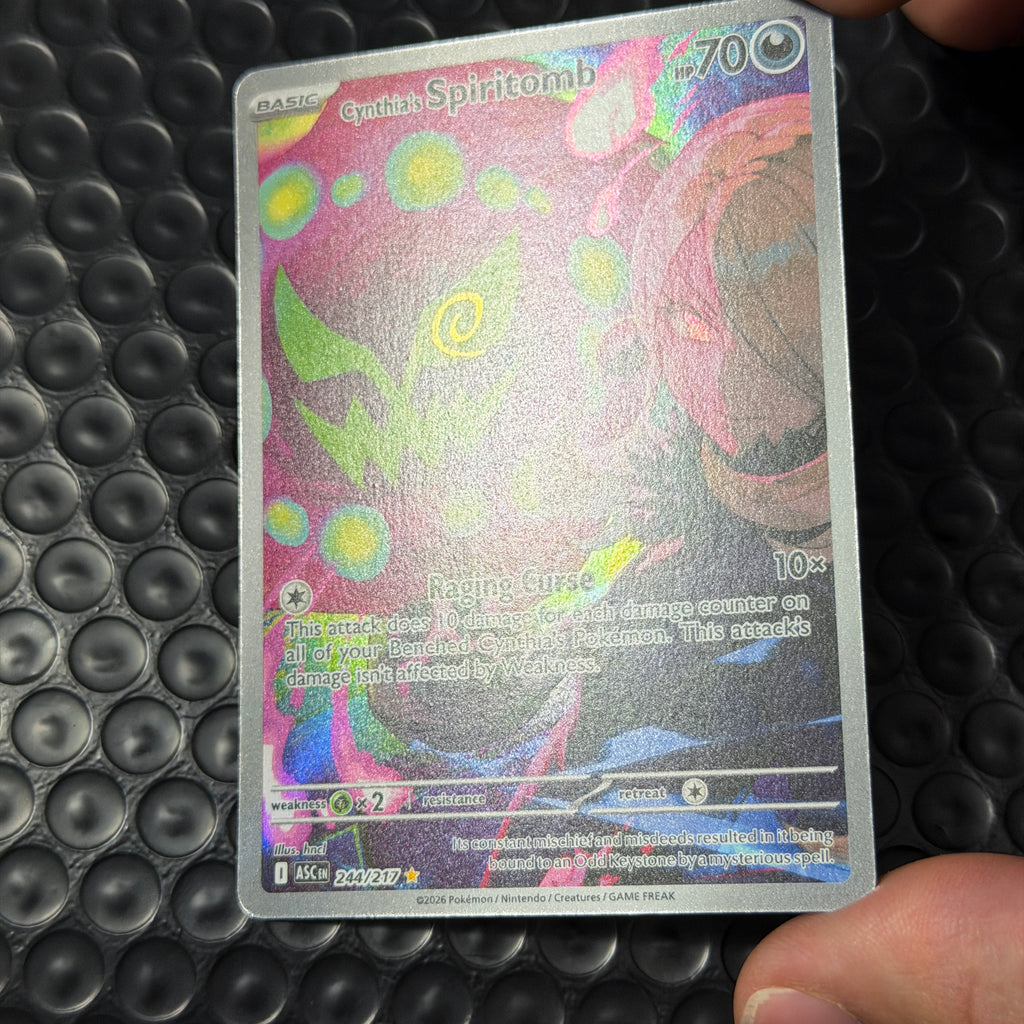Pokemon TCG Cynthia's Spiritomb 244/217 ASC EN Rare Full Art Basic Spirit Card