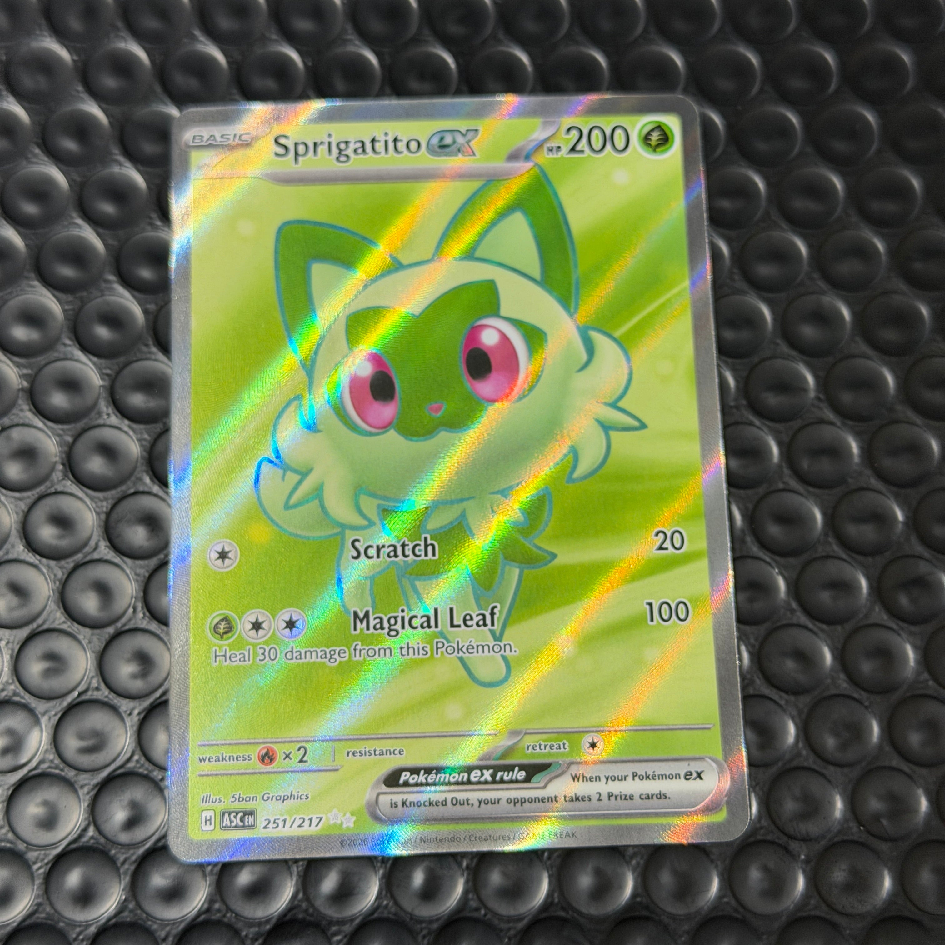 Pokemon Sprigatito ex 251/217 Ultra Rare - Ascended Heros ASC