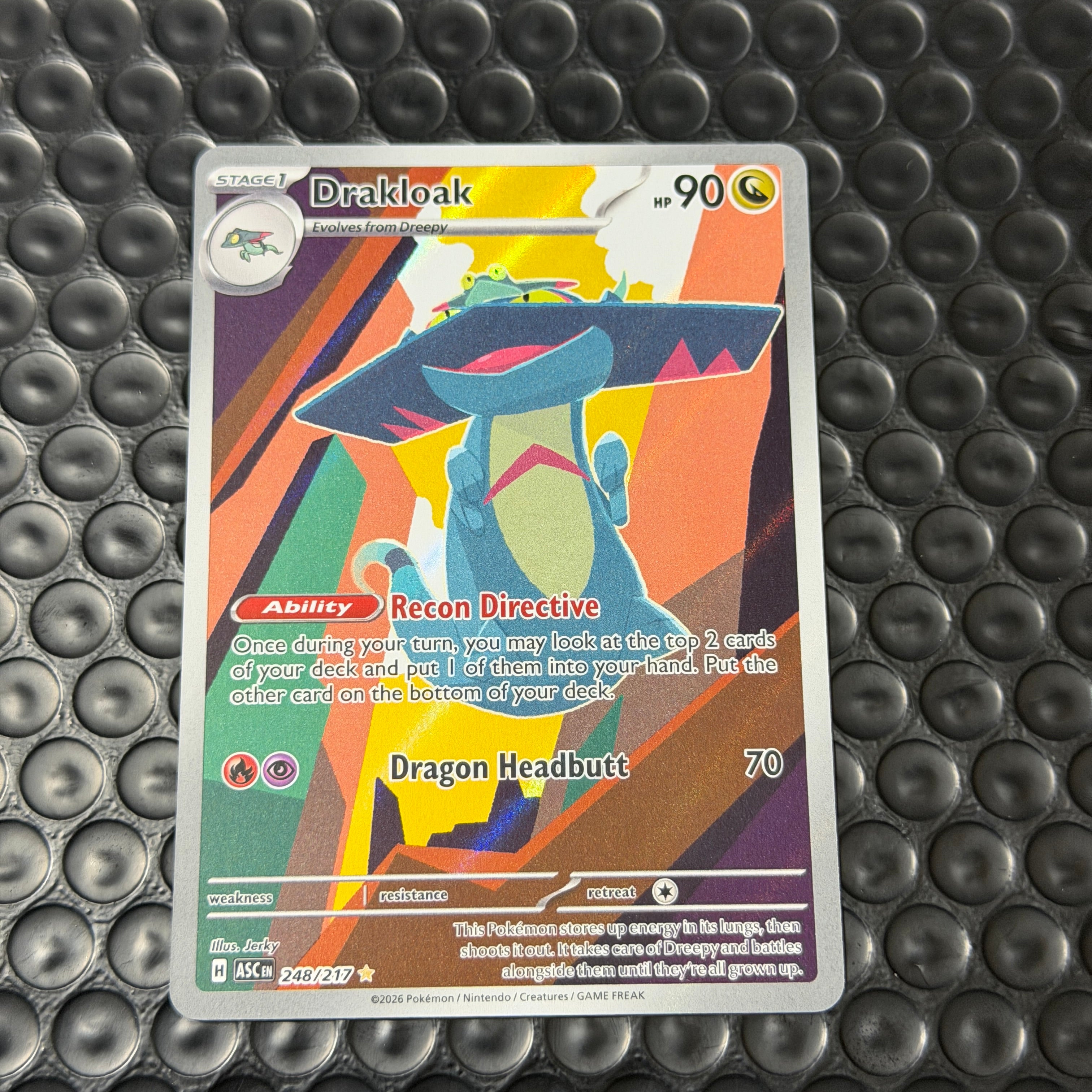 Pokemon Drakloak 248/217 ASC EN Full Art Holo Rare Stage