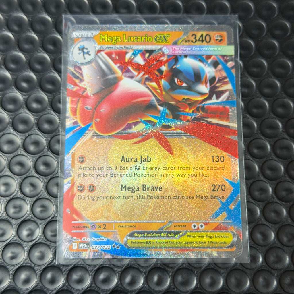 Mega Lucario ex Double Rare MEG 077/132 NM