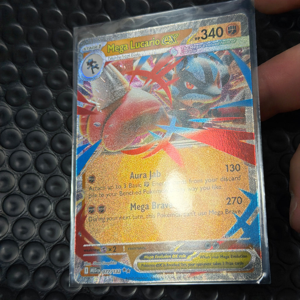 Mega Lucario ex Double Rare MEG 077/132 NM